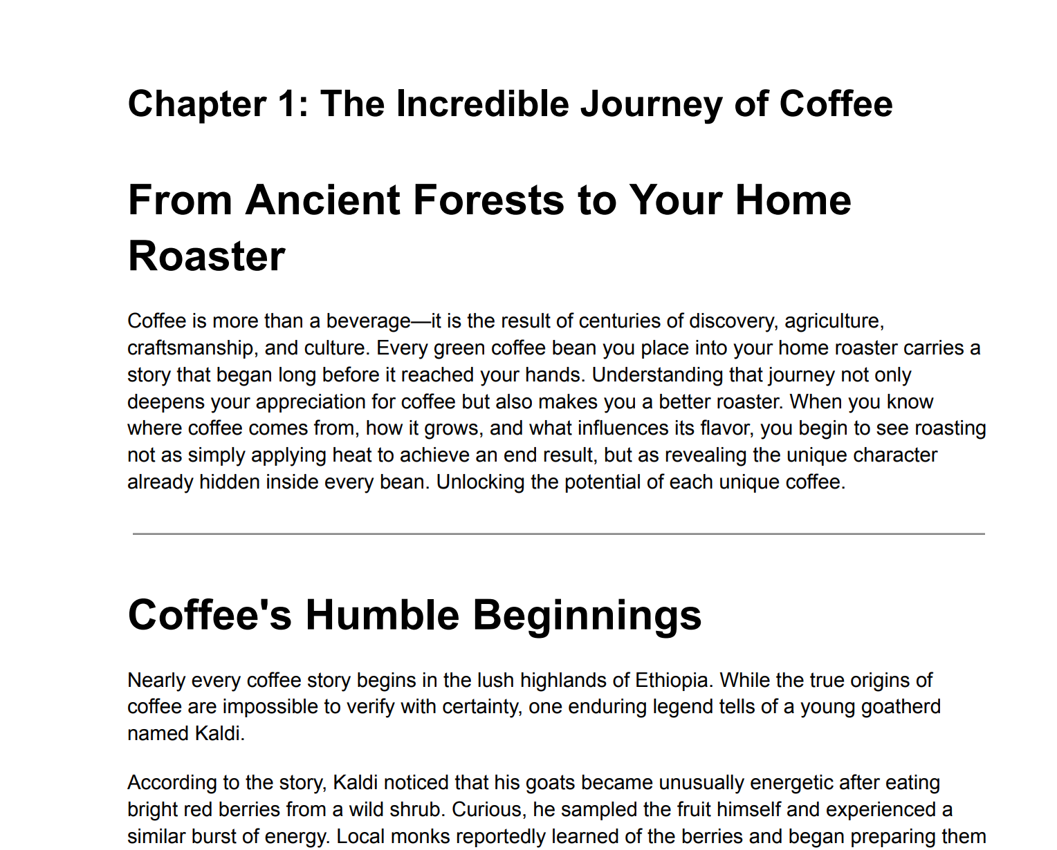 The Home Roasters Guide to Coffee - E-GUIDE